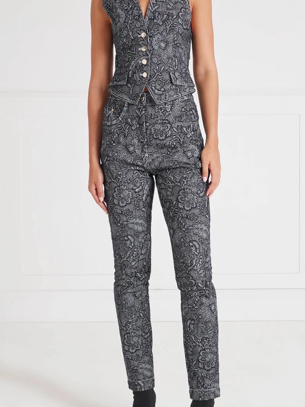 Temperley London Francis Denim Pants and Waistcoat